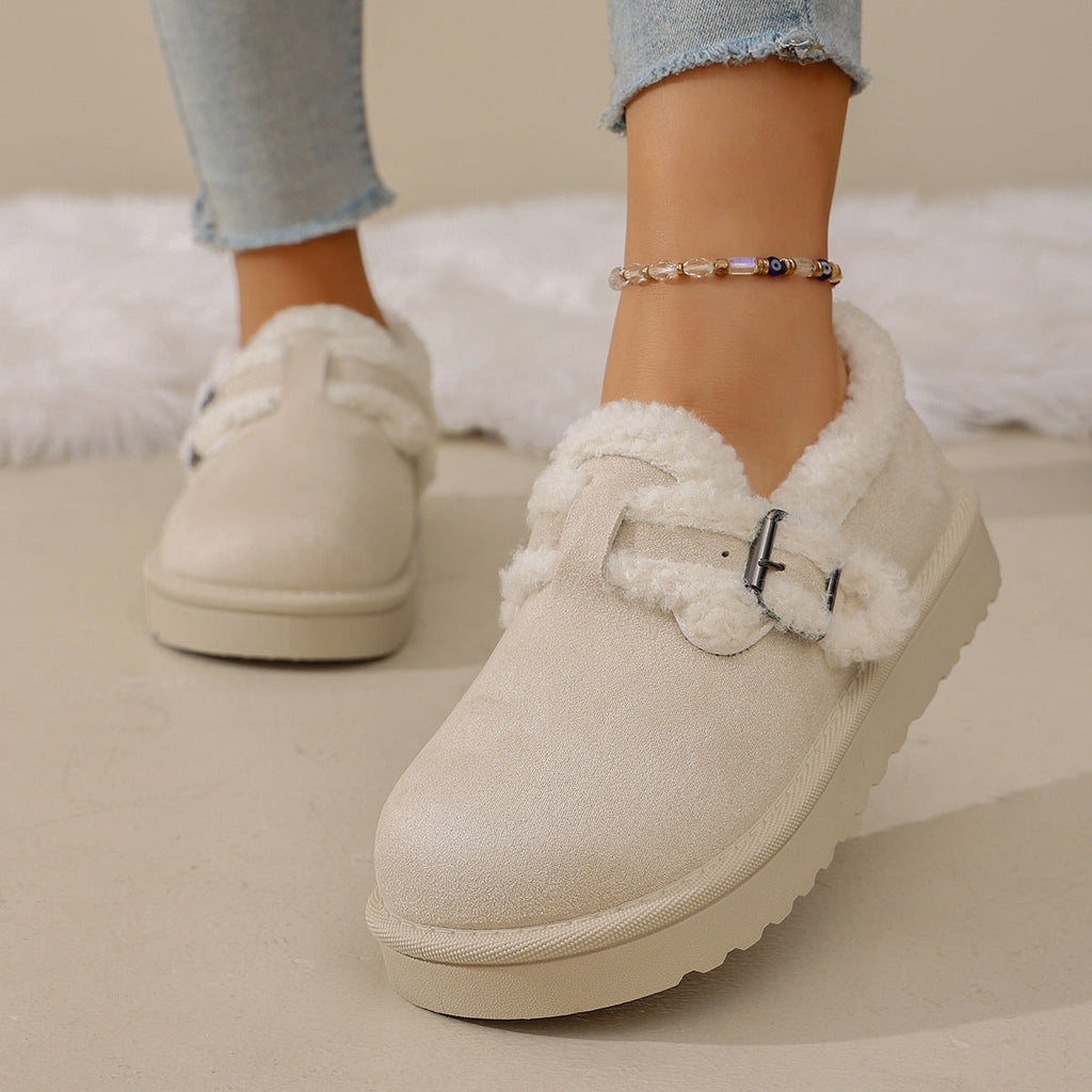 Bootara Women's BerryBirk Cozy Clogs – Retro Faux Fur Platform Snow Boots (US 5–9)