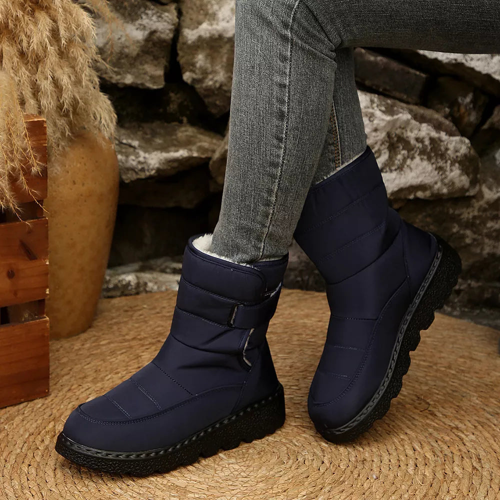Quilted Round Toe Platform Footwear