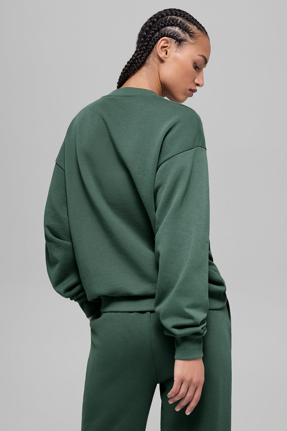 Accolade Crew Neck Pullover - Clover Green