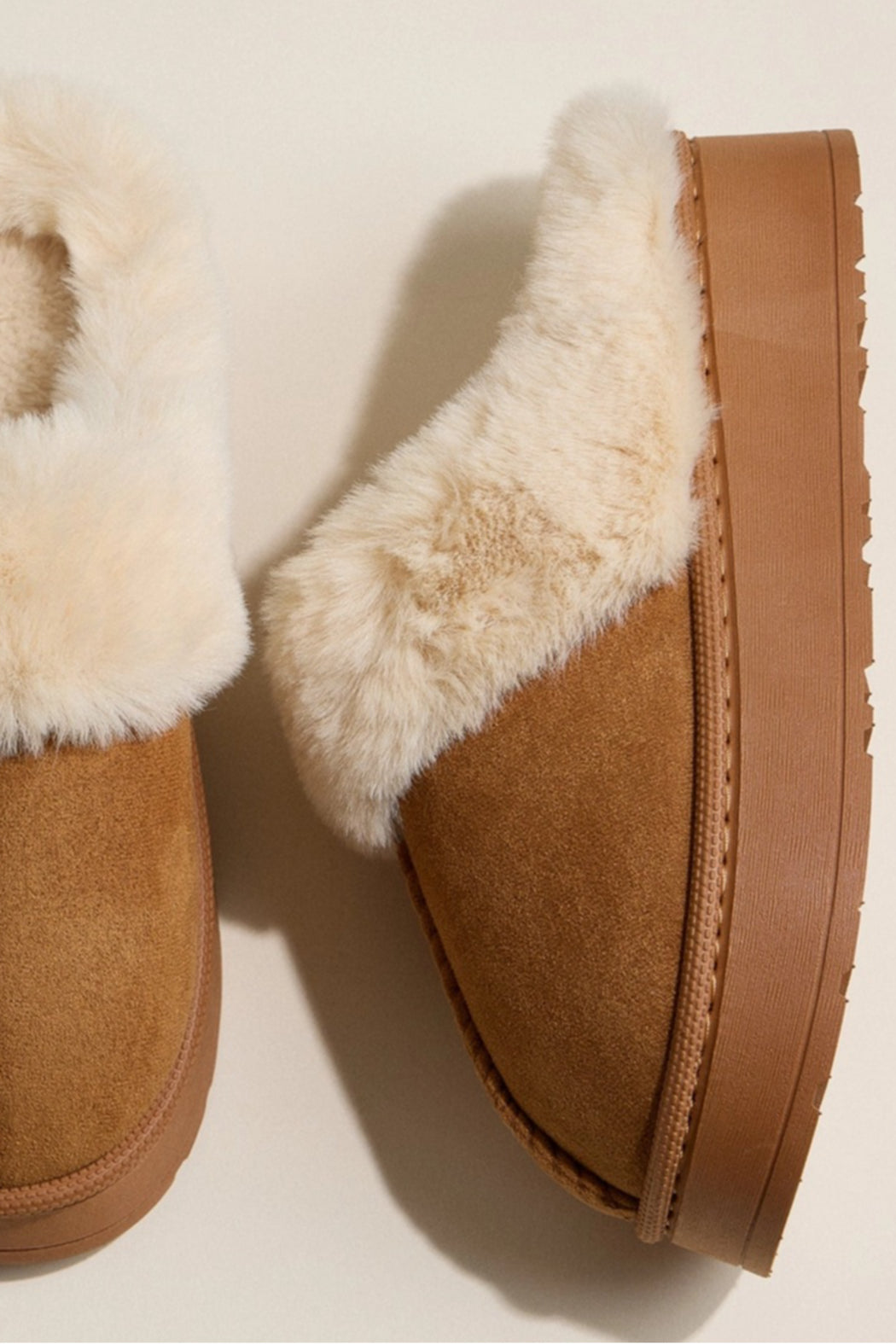 Platform Sherpa Slippers